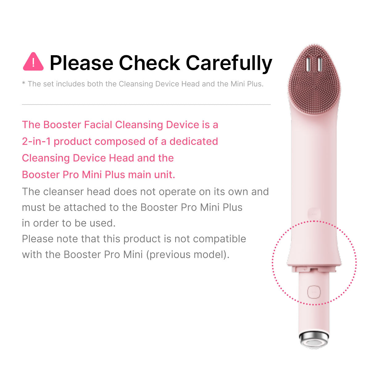 AGE-R Booster Facial Cleansing Device (Mini Plus + Cleansing Head) - MEDICUBE SG