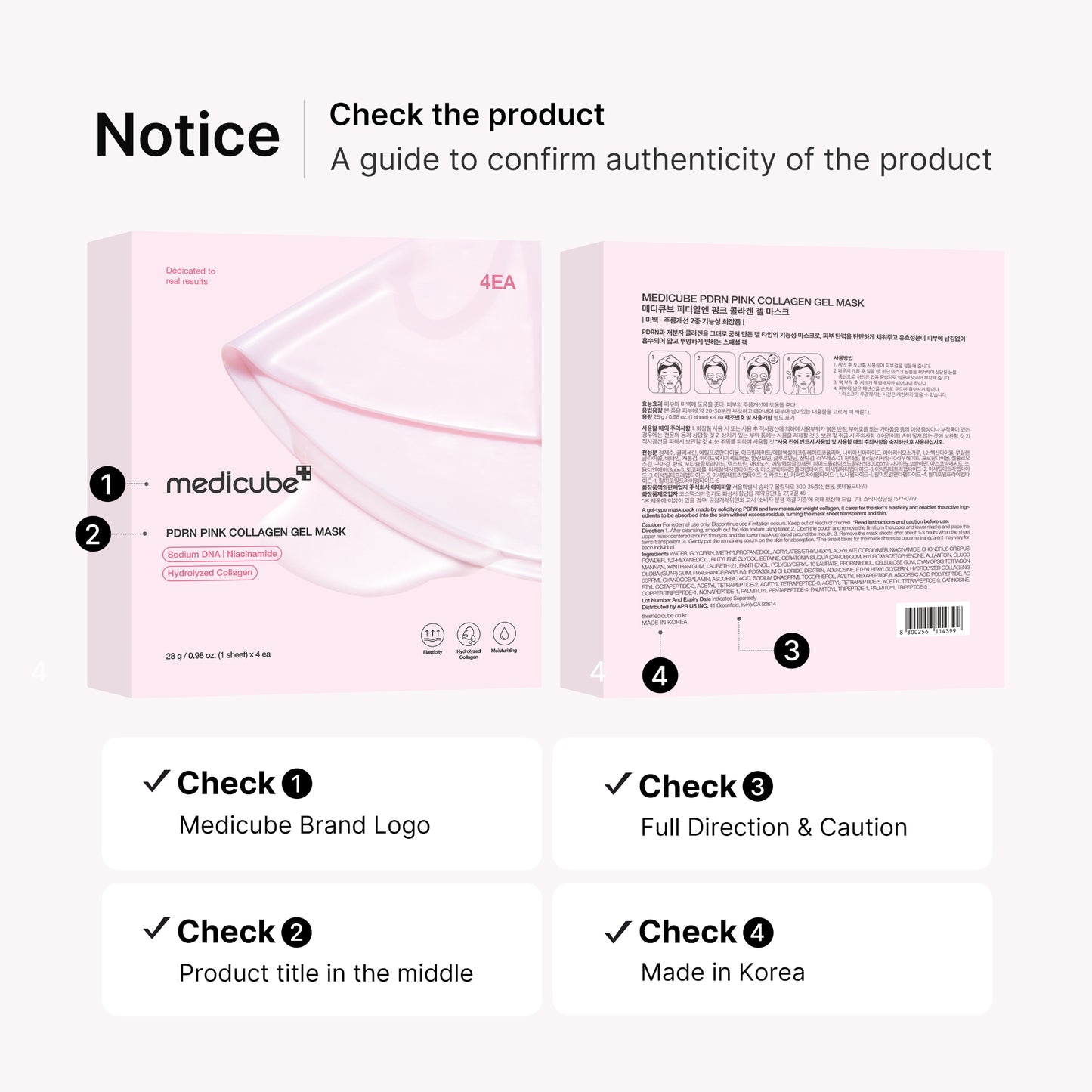 PDRN Pink Collagen Jelly Gel Mask 4ea