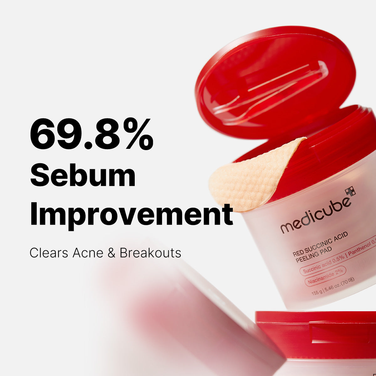 Red Succinic Acid Panthenol Pads