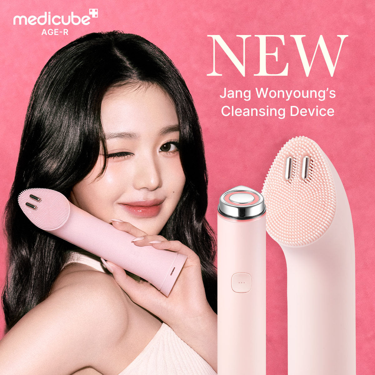 AGE-R Booster Facial Cleansing Device (Mini Plus + Cleansing Head)