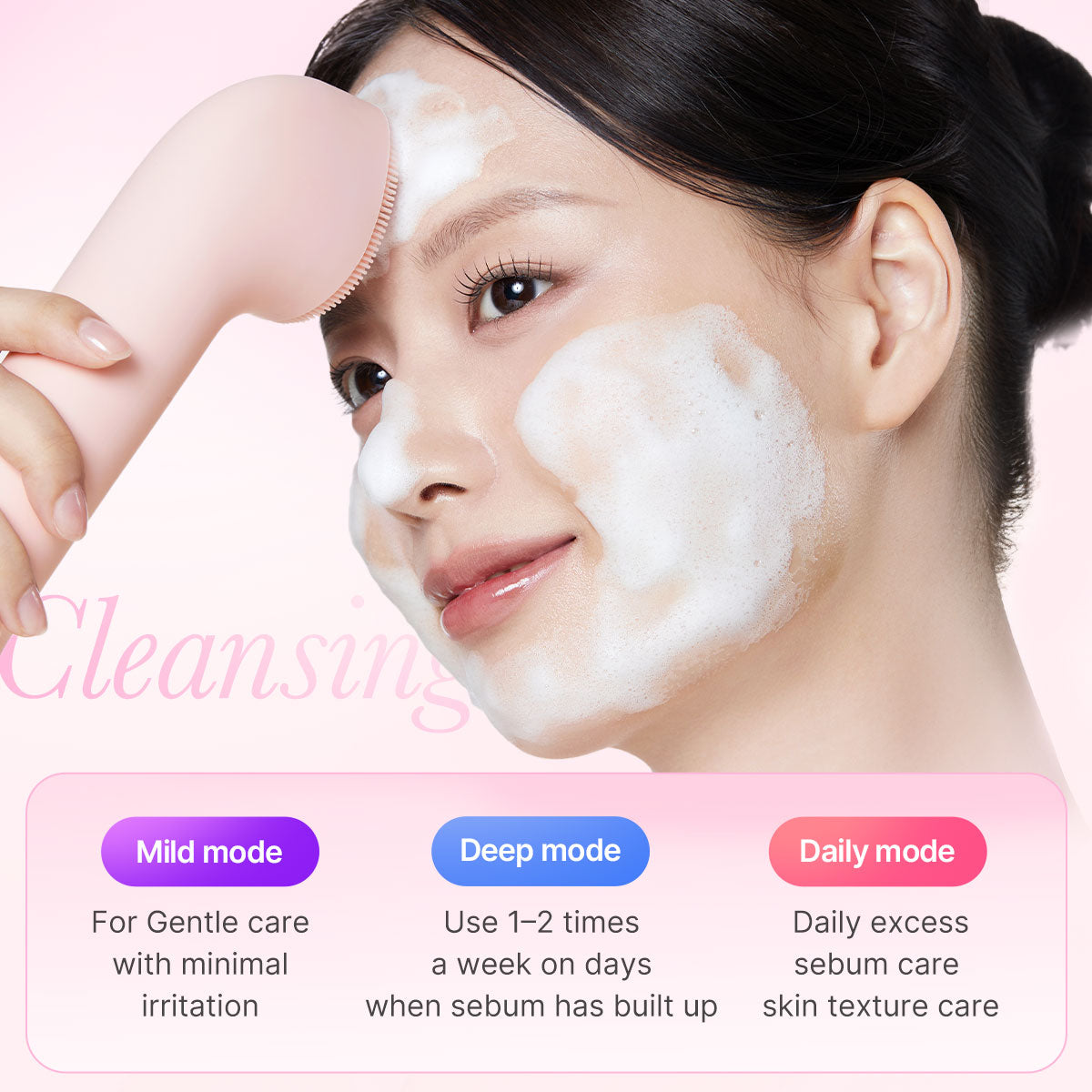 AGE-R Booster Facial Cleansing Device (Mini Plus + Cleansing Head