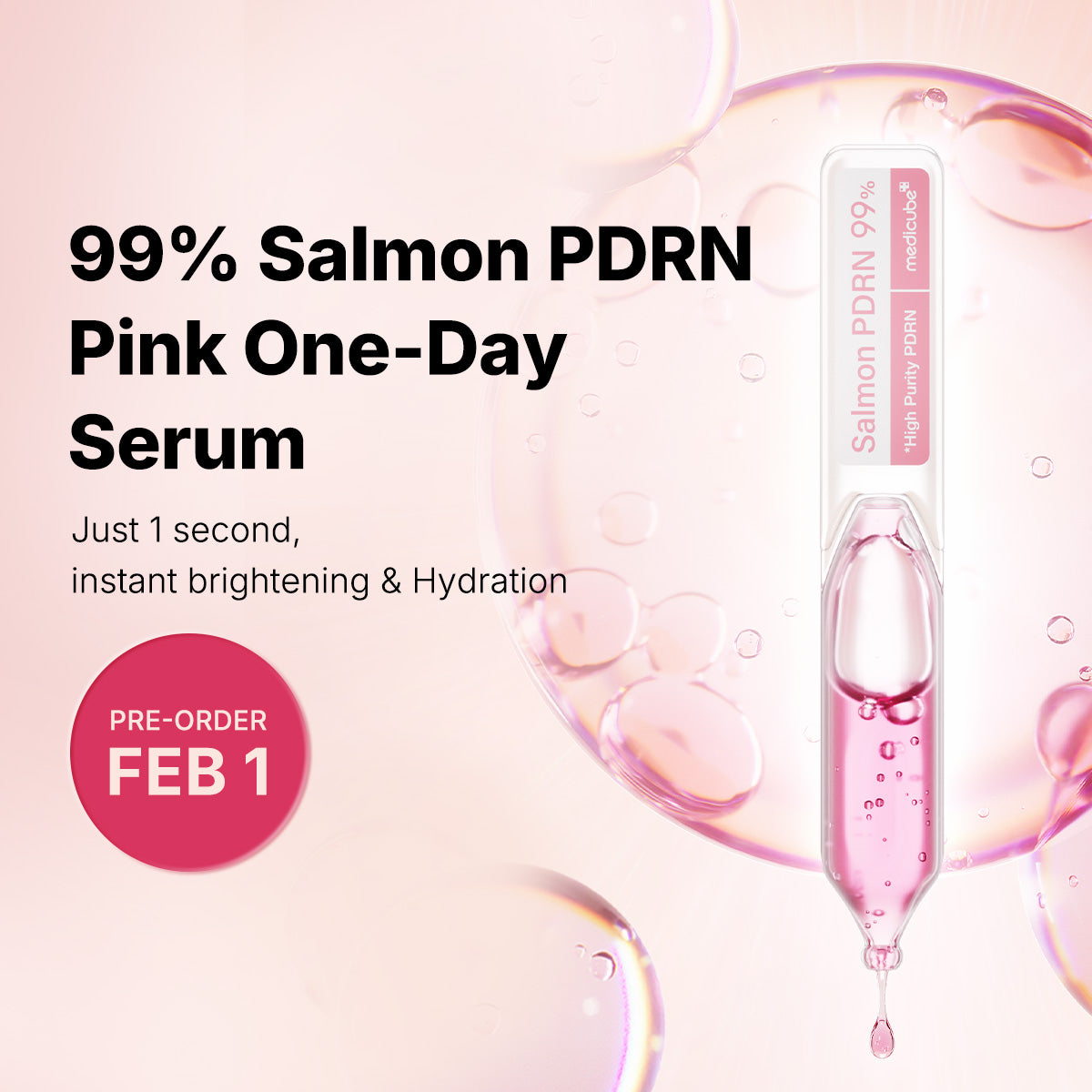 [Pre-Order 2/1] Salmon PDRN Pink One Day Serum